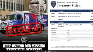 US Company Offers Reward For Safe Return Of 40,000 Pounds Of Stolen Beer