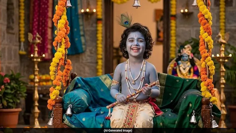 10 ChatGPT & Gemini AI Prompts To Transform Your Child's Photo Into Little Krishna — Happy