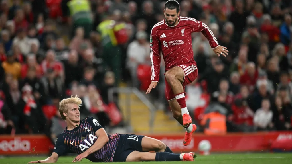 Liverpool piled on the misery for troubled Tottenham with a 3-1 victory in the League Cup third