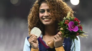 Asian Games silver medallist Harmilan Bains blazed the track with a timing of 4:29.55 seconds