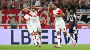 Stuttgart bounced back from their opening-day thrashing at the hands of Bayern Munich to sink
