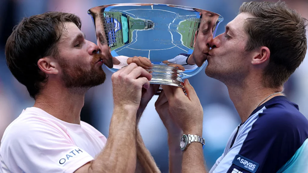 Christian Harrison and Neal Skupski won the US Open men's doubles title on Saturday, beating