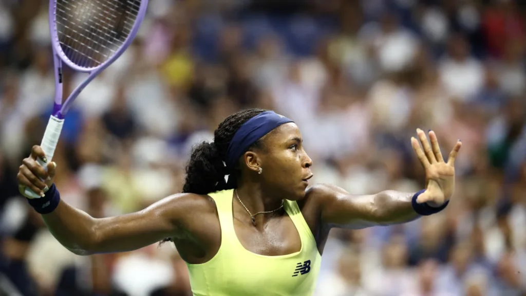 Coco Gauff battled into the third round of the US Open on Thursday with a straight sets victory