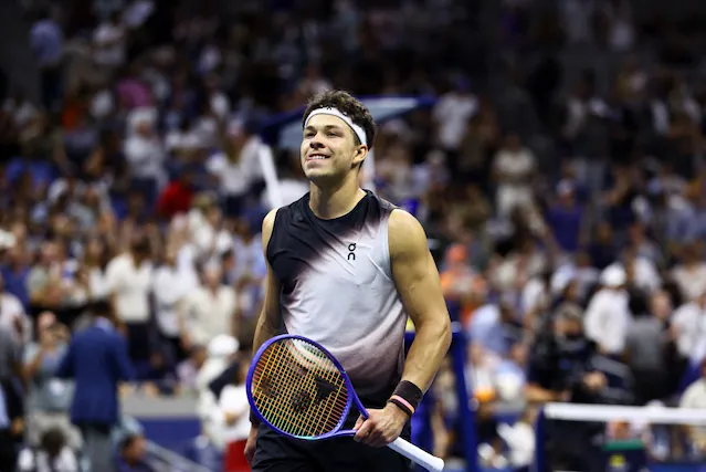 major-serving Ben Shelton overpowered American compatriot Francis Tiafoe in four sets to reach