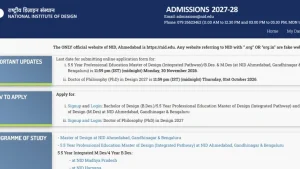 The National Institute of Design (NID) has started the application process for the NID Design