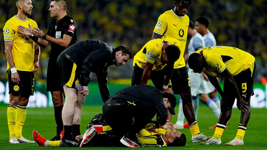 Borussia Dortmund teenage star Konstantinos Karetsas was being treated at the hospital