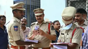 Protest erupted in Telangana's Hyderabad on Sunday after some Hindu organisations alleged that