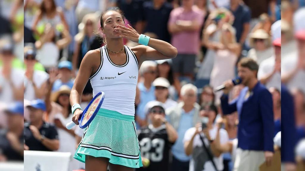 Zheng Qinwen won the last seven games to surprises Madison Keys and reach the US Open last 16