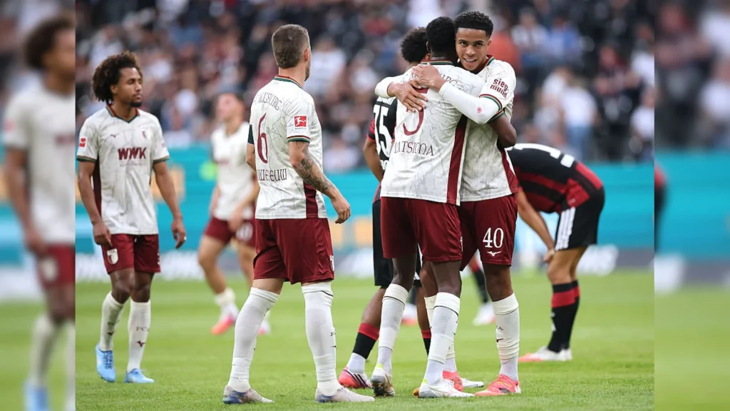 Bavarian minnows Augsburg came from a goal down to a 4-1 victory at Eintracht Frankfurt