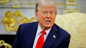 US President Donald Trump announced on Sunday, following a golf tournament in Ireland, that he