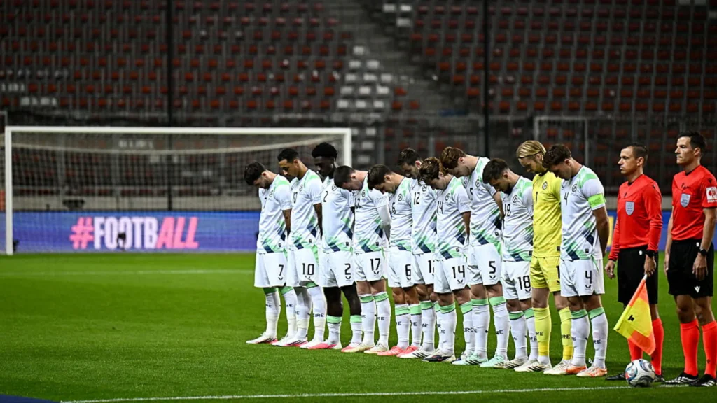 There were no handshakes between Ireland and Israel players before their contentious Nations