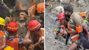 Rescue teams have successfully pulled at least two individuals alive from a tunnel