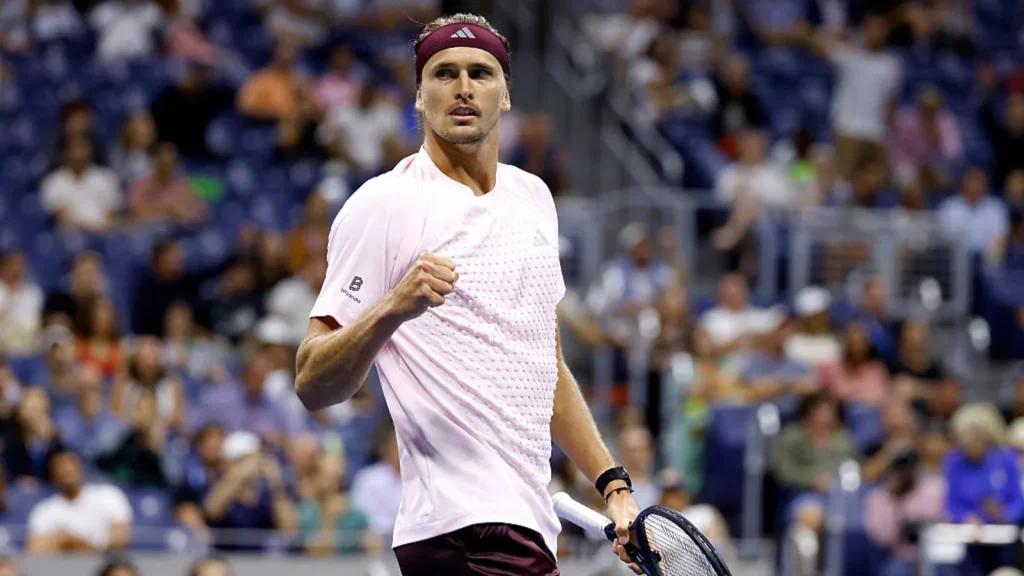 Top-seeded Alexander Zverev headlines the action at the US Open on Monday, taking on Luciano