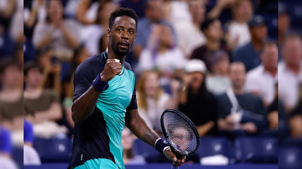 France's Gael Monfils turned back the clock Tuesday, making the most of a US Open wild card