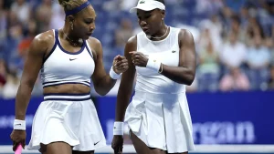Serena and Venus Williams electrified Arthur Ashe Stadium but fell to Chan Hao-ching and Maya
