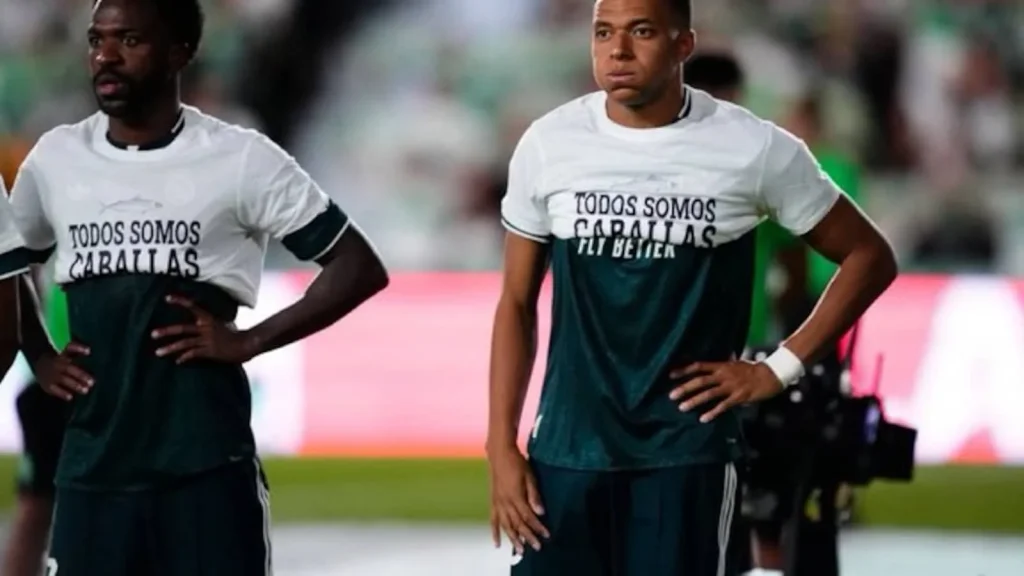 Real Madrid stars Kylian Mbappe and Vinicius Junior have found themselves in the middle