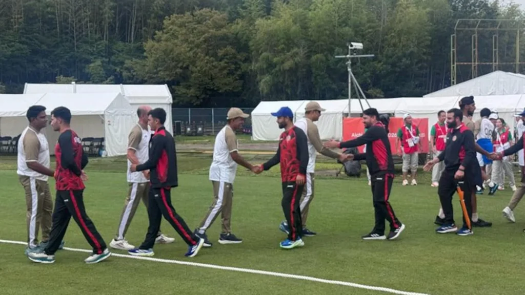 Rain washed out the second quarterfinal between India and Afghanistan at the Karogi Sports Park