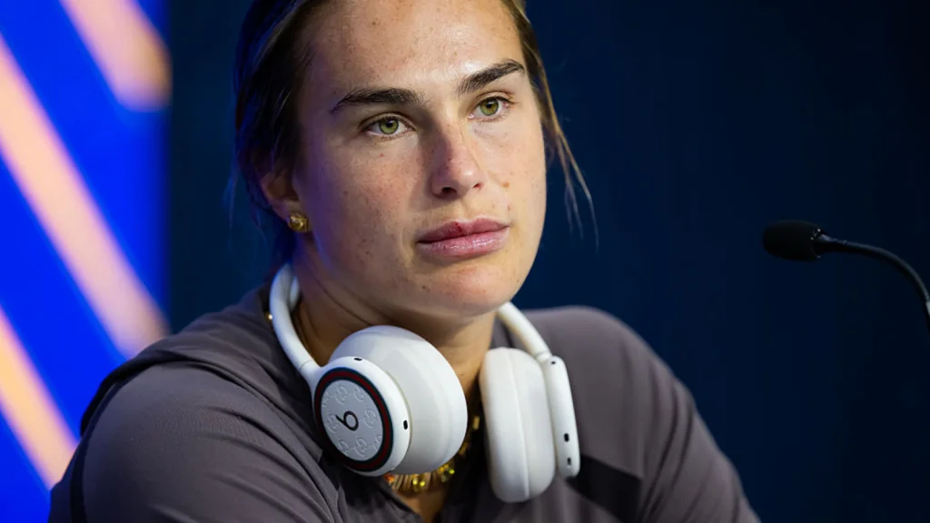 Defending champion Aryna Sabalenka blasted a reporter over his questions about