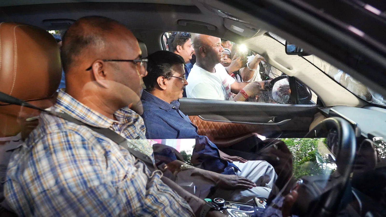 Kejriwal's trip to Tilak Nagar came a day after Delhi minister Parvesh Verma slapped a man