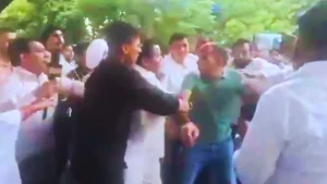 Kejriwal's trip to Tilak Nagar came a day after Delhi minister Parvesh Verma slapped a man