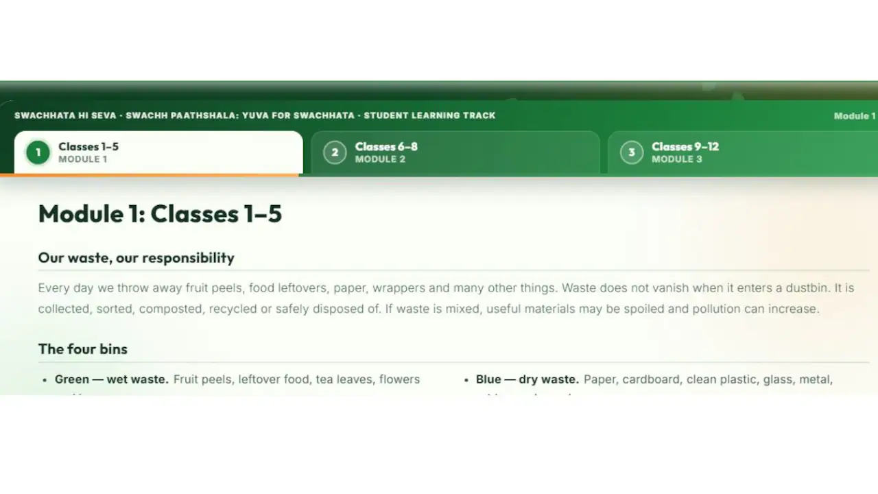 The Ministry of Education, Government of India, has announced a quiz on 'Solid Waste