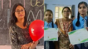 Nikita Bharti, head teacher of Primary School Shahpur Nahar in Nawada, Bihar, has adopted
