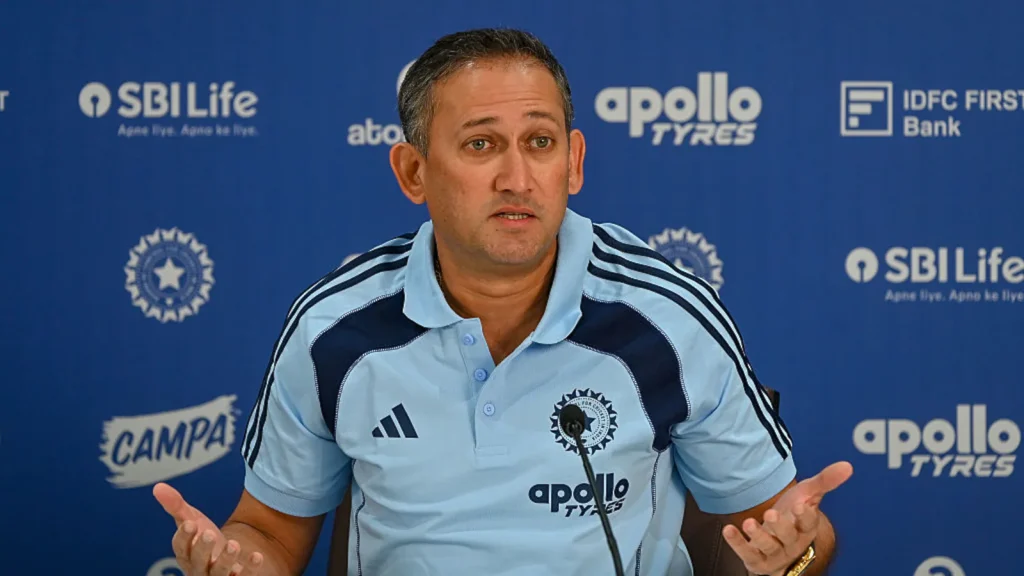 Ajit Agarkar, the chief selector for the men's national cricket team, appears to be