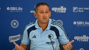 Ajit Agarkar, the chief selector for the men's national cricket team, appears to be