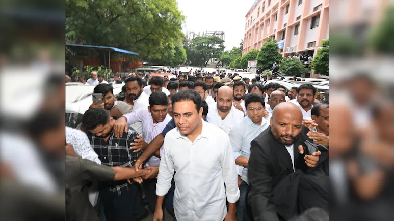 BRS working president KT Rama Rao appeared in court regarding the Formula E case