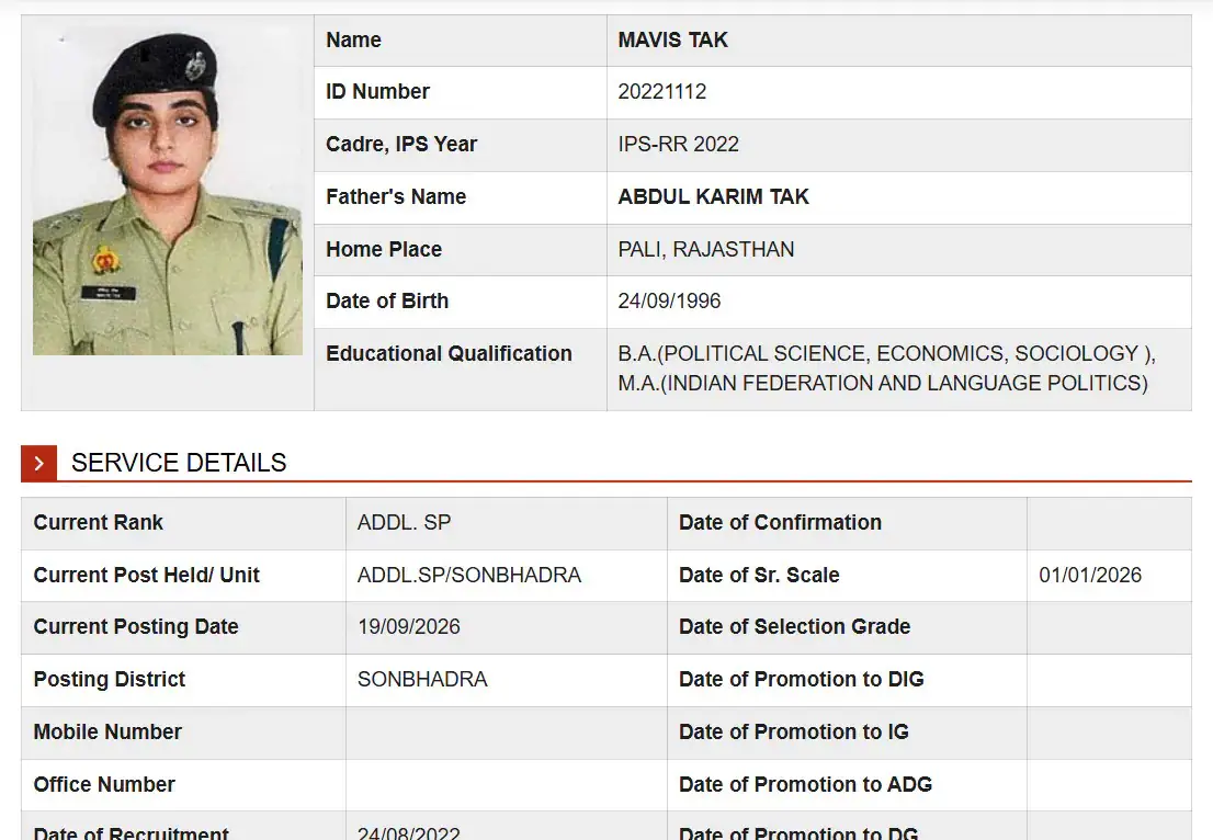 Mavis, who belongs to Rajasthan's Pali district, has now made history by becoming the first