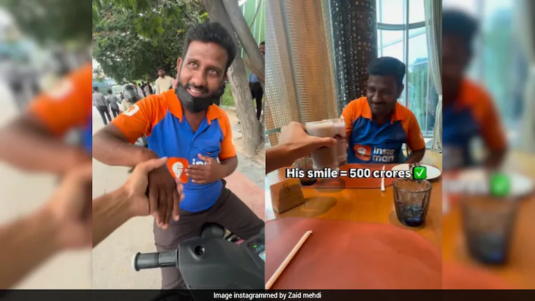 Man Takes Swiggy Instamart Rider To 5-Star Hotel For A Milkshake, Internet Calls It "Wholesome"