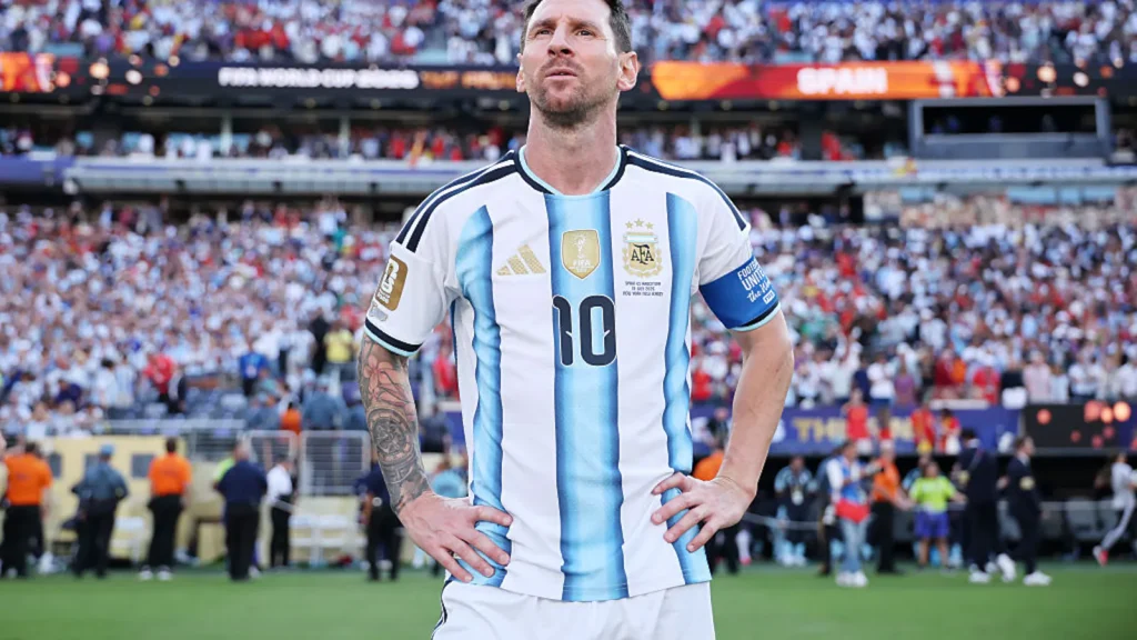 Lionel Messi has added his own twist to the long-running debate over football's greatest player
