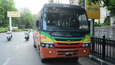 Wet-lease BEST bus catches fire in Chembur, no one injured