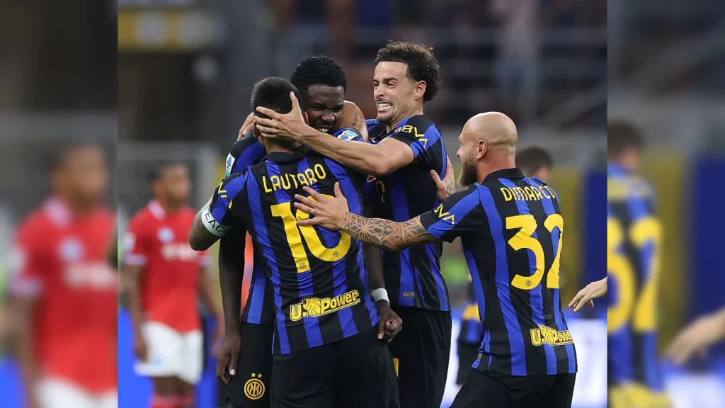 Inter and Roma sit joint-top of the table on a perfect nine points, while Atalanta are on six
