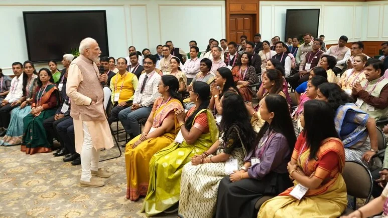 Prime Minister Narendra Modi interacted with the winners of the National Teachers' Awards 2026