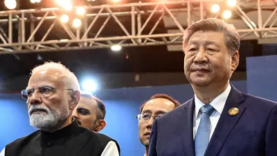 Prime Minister Narendra Modi briefly paused his BRICS Summit address on Day 1 to check