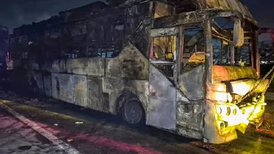 Reports indicate that the bus driver overlooked warnings of a burning smell and allegedly told