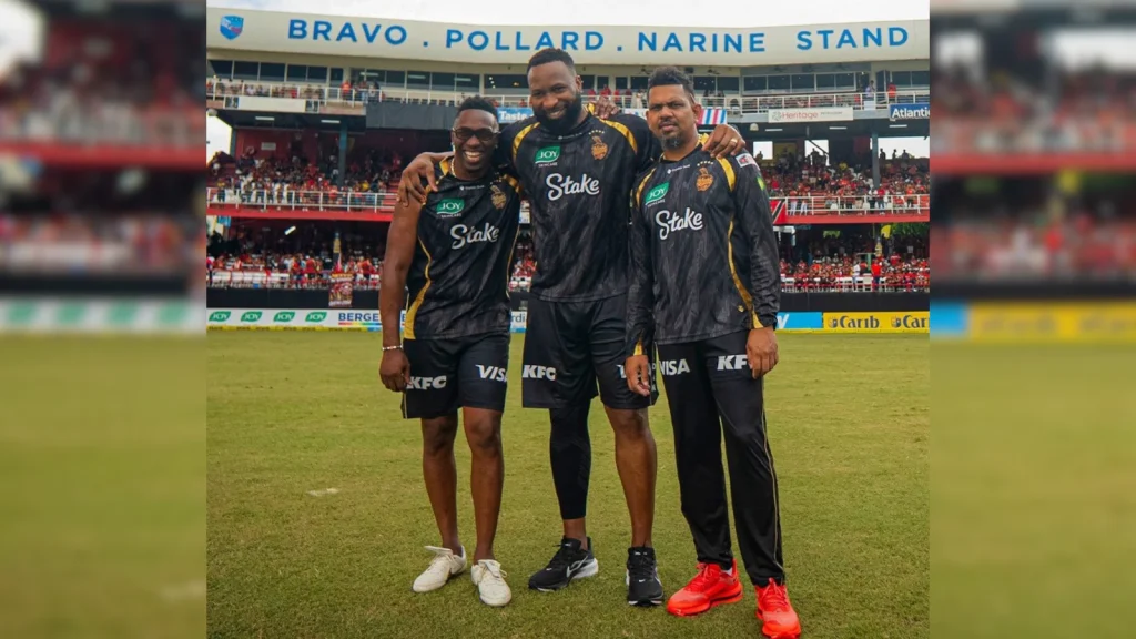 Trinidad and Tobago's most celebrated cricketers -- Dwayne Bravo, Kieron Pollard and Sunil