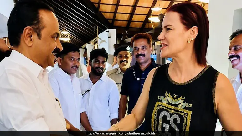 Cristiano Ronaldo's sister, Elma Aveiro, met Kerala Chief Minister VD Satheesan