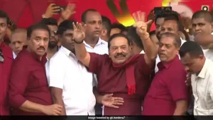 Former Sri Lankan president Mahinda Rajapaksa made a low-key return to the political stage