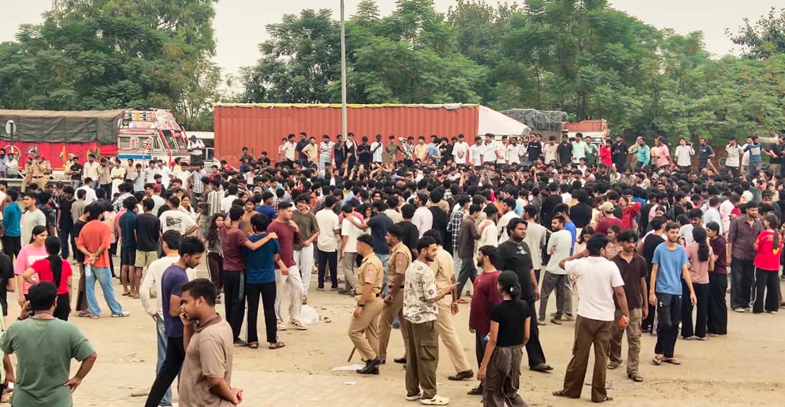 Students Climb Atop MiG-23, Tank As Dramatic Scenes Unfold At Punjab's LPU