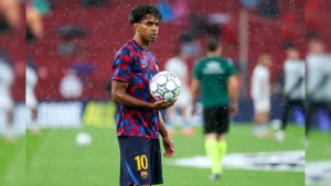 Lamine Yamal became the youngest player to captain Barcelona as the Spanish champions began