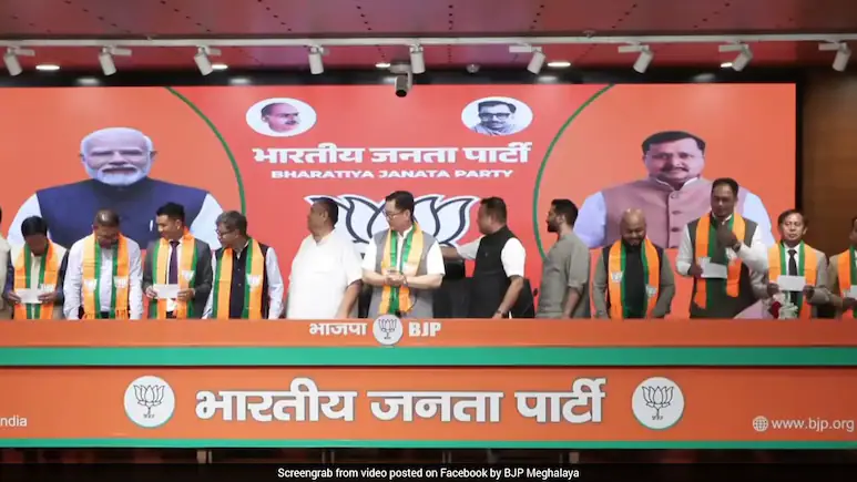 8 UDP MLAs Join BJP, Making It 2nd Largest Political Party In Meghalaya
