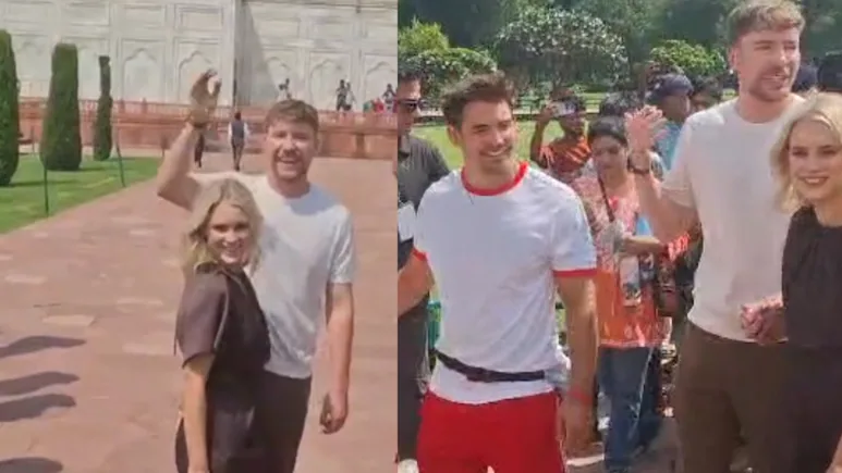 YouTube sensation Jimmy Donaldson, popularly known as MrBeast, visited the iconic Taj Mahal