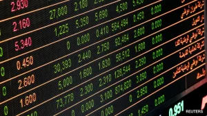 Asian shares were mostly lower Monday as shares of AI-related stocks, including Open AI