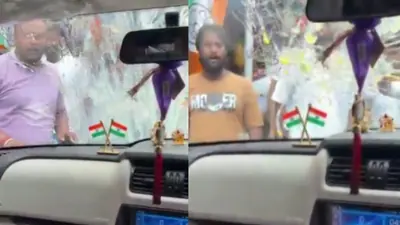 Trinamool Congress MLA Kunal Ghosh’s car was attacked at Uttarpara in Hooghly district