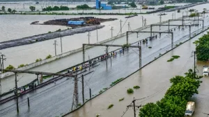 Train services to Mizoram have been disrupted following significant soil erosion near railway