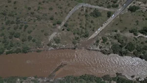 Wide swaths of the US Southwest were under flood watches as the complex system of tropical