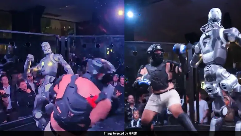 US Influencer Fights 6-Foot Robot In World's First 'Human Vs Terminator' Match