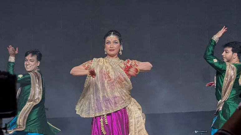 At the ISKCON Dwarka programme, 'Divya Krishna' added a classical dance presentation